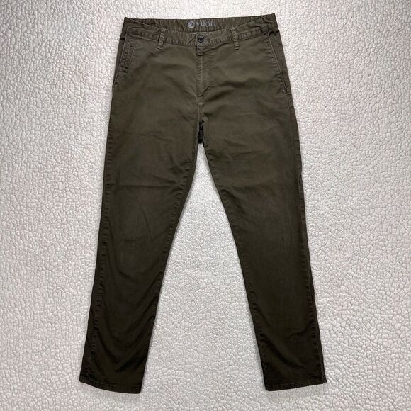Vuori Cruise Chino Pants Men’s 33x30 Olive Stretch Performance Smart Casual - Picture 2 of 13